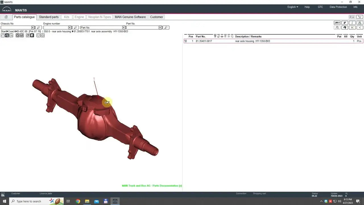 ✅ MAN Mantis EPC 08.2023 Electronic Parts Catalogue - Remote Install ( We install for you ) QUANTUM OBD