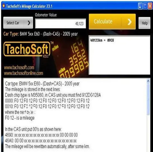 ✅TachoSoft's Milage Calculator 23.1 SOFTWARE DIAGNOSTIC PROGRAMMING ECU OBD OBD2 AUTO DIAGNOSTIC OBD2 SOFTWARES