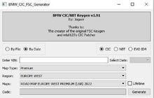 Load image into Gallery viewer, ✅MEGA PACK BMW CIC UTILITY FSC NBT IBAC DR. GINI CODING LANGUAGE GENERATOR TOOL