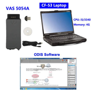 2024 VAS5054 Genuine OKI OBD Dongle + Laptop + ODIS Software - READY TO USE QUANTUM OBD