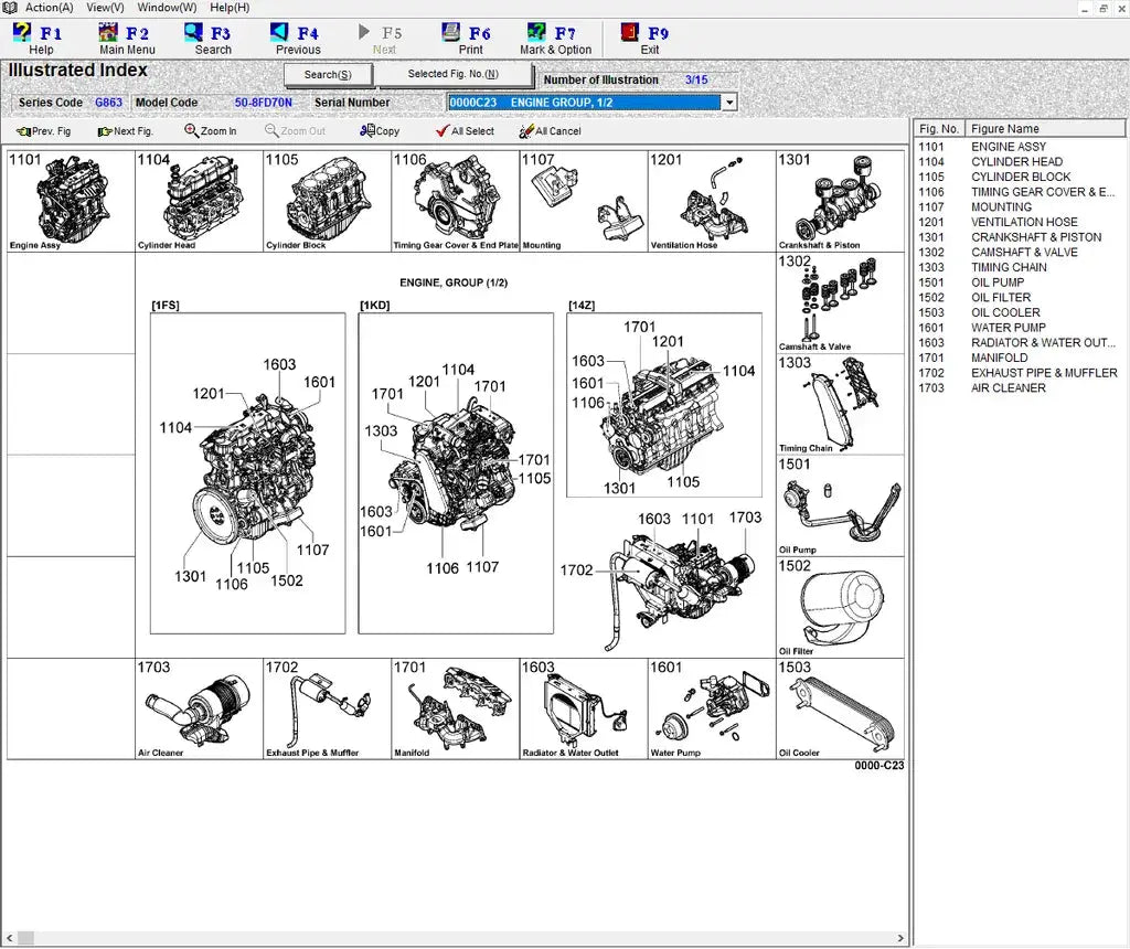 Toyota Forklift Industrial Equipment EPC v2.16 TOYOTA Industrial Equipment Forklift Trucks Electronic Parts Catalogue QUANTUM OBD