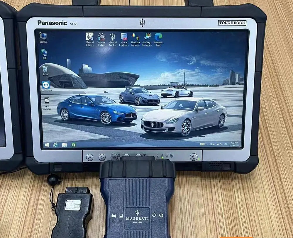 Maserati MDVCI Diagnostic Tool + CF19 Laptop Full Kit with Maintenance Data Software Installed Supports Programming QUANTUM OBD