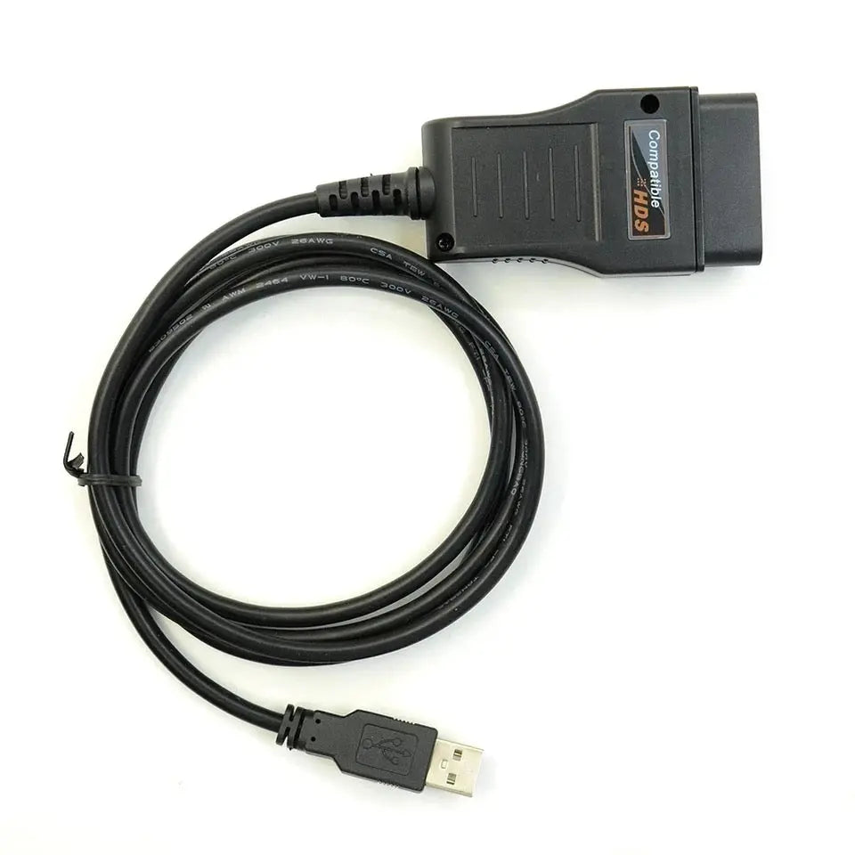 HDS cable for Honda supports most 1996 and newer vehicles with OBDII/DLC3 diagnostics. It also supports Honda HDS OEM diagnostic software. QUANTUM OBD