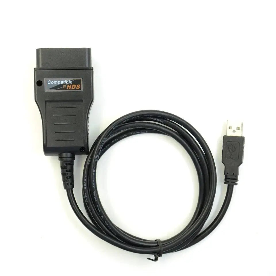 HDS cable for Honda supports most 1996 and newer vehicles with OBDII/DLC3 diagnostics. It also supports Honda HDS OEM diagnostic software. QUANTUM OBD