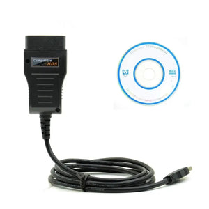 HDS cable for Honda supports most 1996 and newer vehicles with OBDII/DLC3 diagnostics. It also supports Honda HDS OEM diagnostic software. QUANTUM OBD
