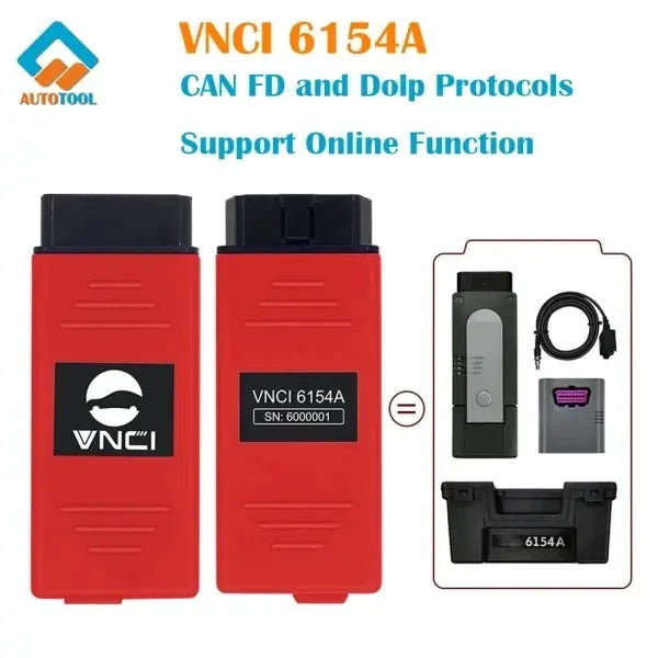 🔰 VNCI VAS6154 ORIGINAL OBD CABLE QUANTUM OBD