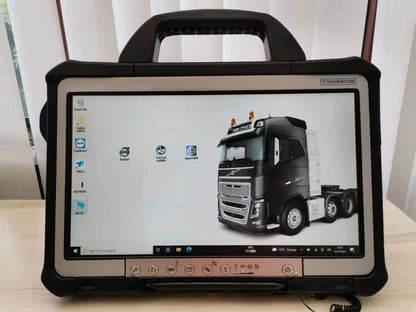 V2 VOCOM 2 Genuine VCI + Rugged Panasonic Tablet + PTT Techtool Software 2024 Ready to use QUANTUM OBD