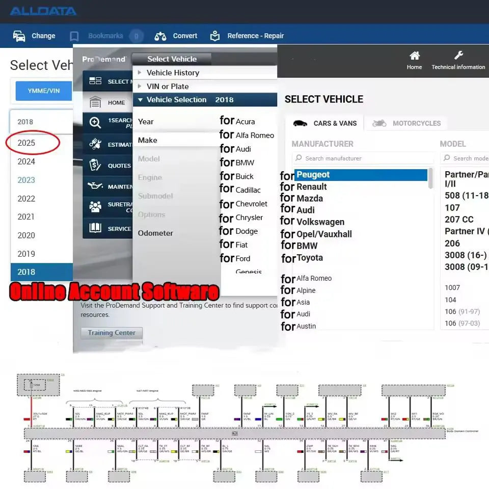 ALLDATA U.S. & EU Version – Full OEM Workshop Repair Software QUANTUM OBD