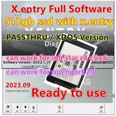 ✔️ SSD HARD DISK PRE INSTALLED WITH XENTRY - 2024 Mercedes Benz Star Diagnostic XENTRY Program DAS  Tool C3 C4 C5 C6