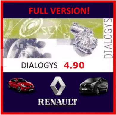 ✅Renault Dialogys v4.90 2022 Latest SOFTWARE Download OBD2 Dealer EPC SCANNER AUTO DIAGNOSTIC OBD2 SOFTWARES