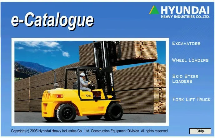 ✅Spare parts catalog for for Hyundai ForkLifts, excavators, wheel loaders, skid steer loaders.  SOFTWARE SCANNER OBD2