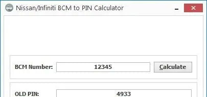 ✅Calculator Nissan BCM 2 PIN SOFTWARE AUTO DIAGNOSTIC OBD2 SOFTWARES