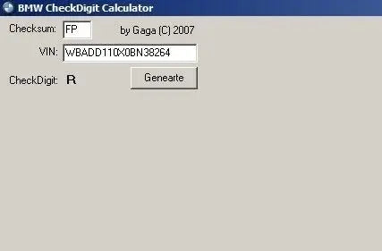 ✅VIN_CheckDigit CHECKSUM CALCULATOR PROGRAM