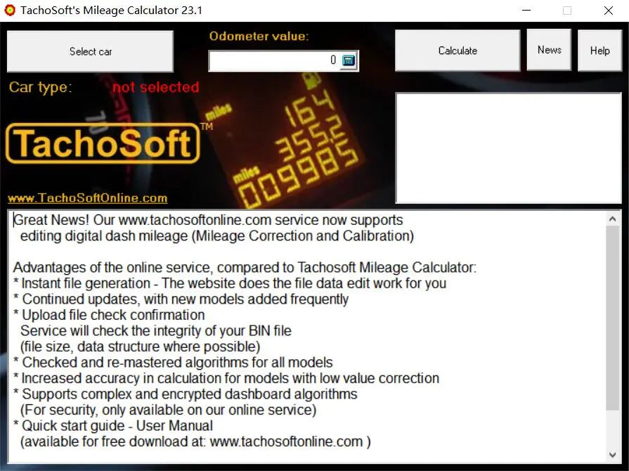 ✅TachoSoft's Milage Calculator 23.1 SOFTWARE DIAGNOSTIC PROGRAMMING ECU OBD OBD2 AUTO DIAGNOSTIC OBD2 SOFTWARES