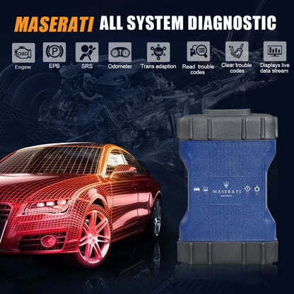 Maserati MDVCI Diagnostic Tool + Second-hand CF19 Laptop Full Kit with Maintenance Data Software Installed Supports Programming QUANTUM OBD