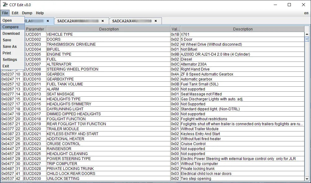 🔓 2023 JLR SDD CCF EDITOR 8.11 + SEED KEY PROGRAM JAGUAR LAND ROVER QUANTUM OBD