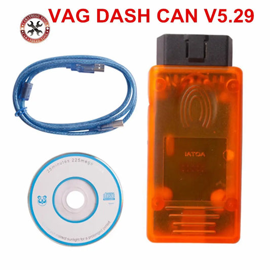 VAG DASH CAN V5.29 VW / SEAT / SKODA  Instrument Clusters Recalibrate Or Correct The Odometer Read Out The Login SKC AUTO DIAGNOSTIC OBD2 SOFTWARES