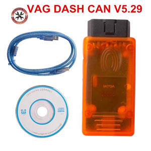 VAG DASH CAN V5.29 VW / SEAT / SKODA  Instrument Clusters Recalibrate Or Correct The Odometer Read Out The Login SKC