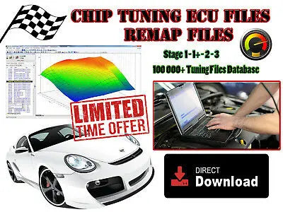 ✅ECU Chip Tuning Files 100.000 + Remap Database + Softwares OBD2 OBD IMMO 20GB DATA SCANNER