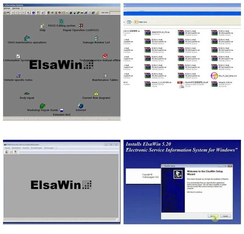 ✅REMOTE INSTALL ELSAWIN 6.0 ELSA WIN 5.2 Workshop Service Repair Manual FOR VW SKODA AUDI SEAT VEHICLES AUTO DIAGNOSTIC OBD2 SOFTWARES