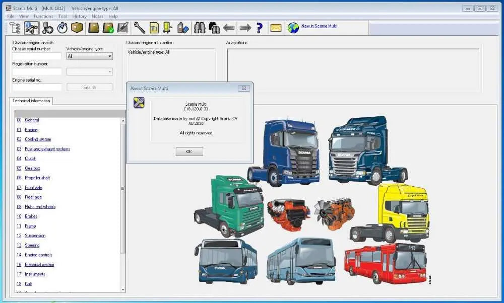 ✅Scania Multi 2018.10 SPARE PARTS CATALOGUE SERVICE REPAIR SOFTWARE AUTO DIAGNOSTIC OBD2 SOFTWARES