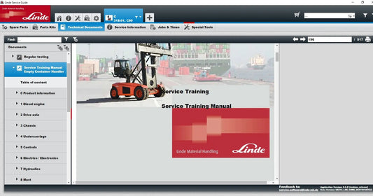 2023 Linde Service Guide v.5.2.2 Service Information System + Parts Catalog QUANTUM OBD