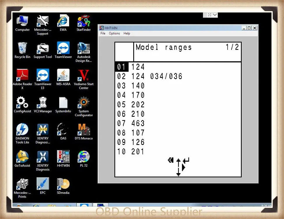 HHT-WIN Mercedes Software QUANTUM OBD