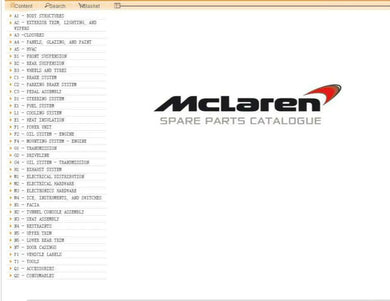 McLaren Spare Parts Catalog SPC McLaren EPC 1968-2023 QUANTUM OBD