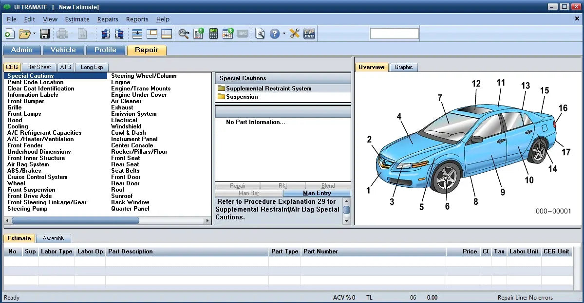 Mitchell Estimate ULTRAMATE 2022 (Collision Estimator Auto Body Repair) 2022 QUANTUM OBD