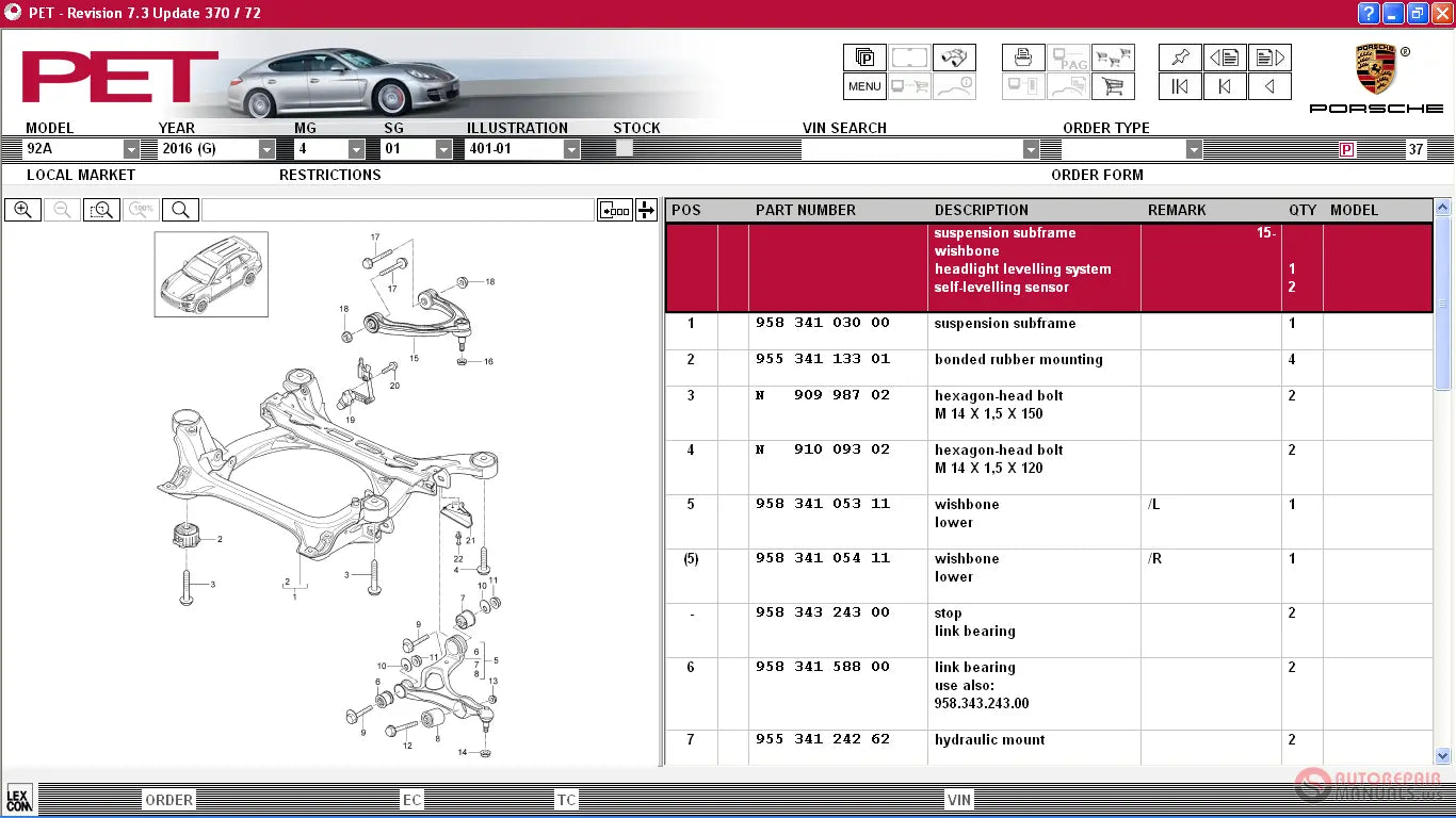 ✅ 2023 PET2 Porsche Electronic PARTS CATALOG EPC SOFTWARE PROGRAM SOFTWARE AUTO DIAGNOSTIC OBD2 SOFTWARES