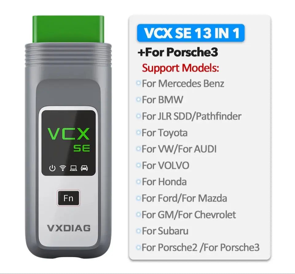 ALL IN ONE VXDIAG VCX SE DOIP Supports 13 Car Brands including JLR DOIP PATHFINDER & PIWIS3 AUTO DIAGNOSTIC OBD2 SOFTWARES