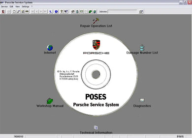✅Porsche POSES 2.42 10CD AUTO DIAGNOSTIC OBD2 SOFTWARES
