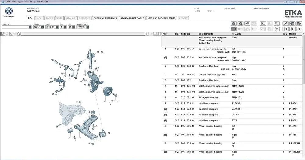 ️ 2023 ETKA ONLINE ELECTRONIC PARTS CATALOGUE AUDI VW SKODA SEAT