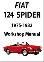 Load image into Gallery viewer, ✅Fiat 124 Spider 1975-1982. Operation Mantainance Service Workshop Manual