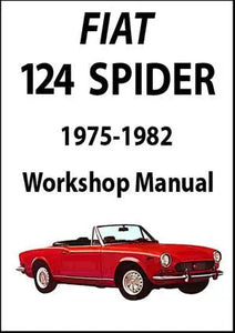 ✅Fiat 124 Spider 1975-1982. Operation Mantainance Service Workshop Manual