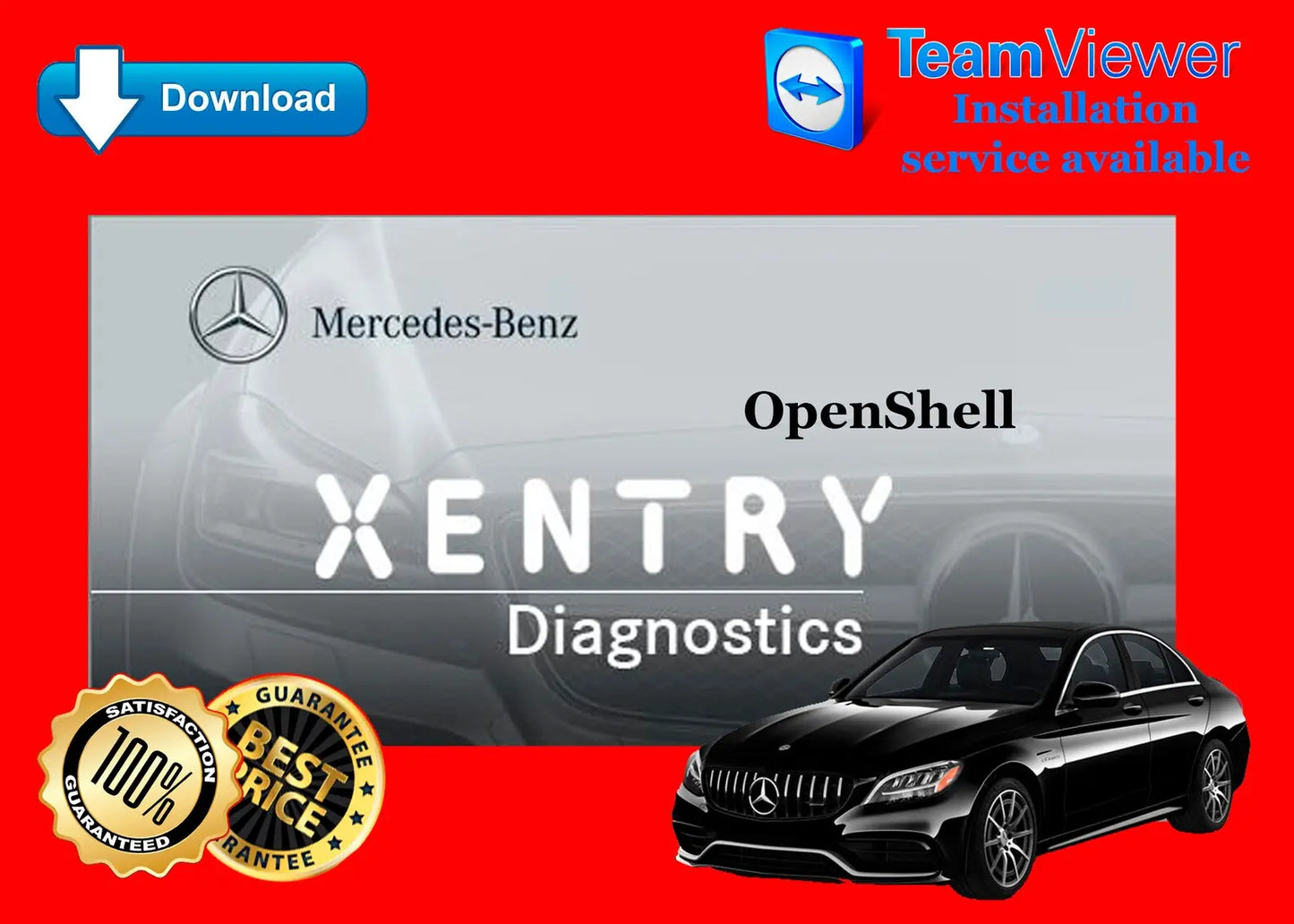 2023 Mercedes Benz Star Diagnostic XENTRY Program DAS  Tool C4 C5 C6 + FULL REMOTE INSTALLATION AUTO DIAGNOSTIC OBD2 SOFTWARES