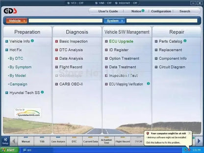 HDD DRIVE + KIA Hyundai VCI GDS OBD2 AUTO DIAGNOSTIC OBD2 SOFTWARES