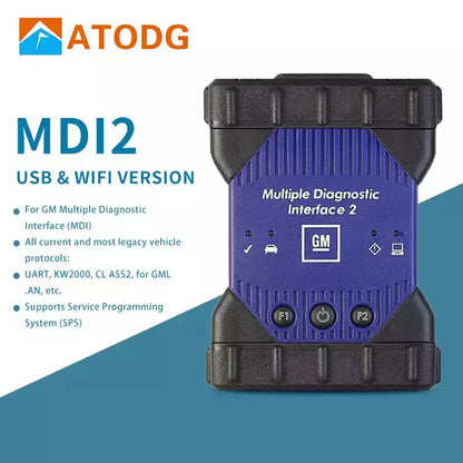 ✅ GM MDI 2 Diagnostic Tool With Lenovo T410 Laptop and V2022.2 GDS2 Tech2Win Software HDD Support WIFI AUTO DIAGNOSTIC OBD2 SOFTWARES