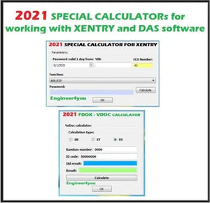 2023 XENTRY VEDOC CALCULATOR DAS Xentry Special Function Calculator FDOK Vedoc Calculator QUANTUM OBD