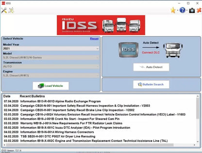 US-IDSS Isuzu Diagnostic Service System New US- IDS QUANTUM OBD