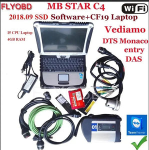 A++Quality MB Star C4 SD Connect with Software 2021 12V SSD i5 Laptop CF19 work for star diagnosis c4 Diagnostic-Tool fully kit AUTO DIAGNOSTIC OBD2 SOFTWARES