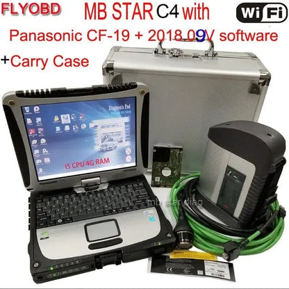 A++Quality MB Star C4 SD Connect with Software 2021 12V SSD i5 Laptop CF19 work for star diagnosis c4 Diagnostic-Tool fully kit AUTO DIAGNOSTIC OBD2 SOFTWARES