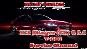✅KIA Stinger (CK) G 3.3 T-GDI Service Manual 1100 Pages INSTANT DOWNLOAD OBD